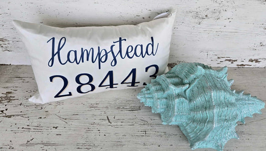 18” x 10” Zip Code Pillow