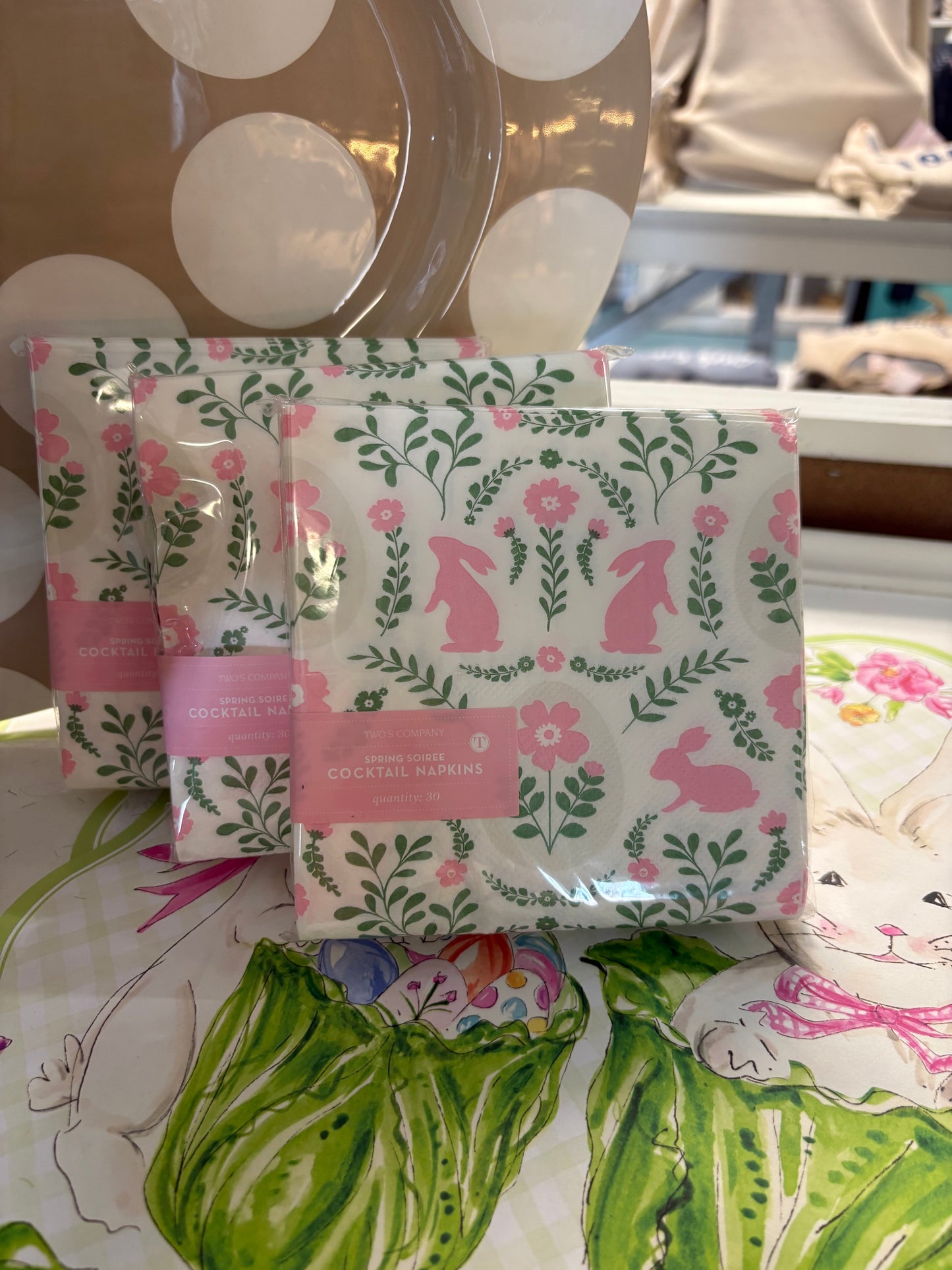 Spring Soirée Easter Cocktail Napkins