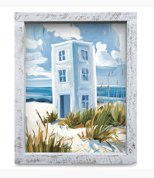 Blue Bumblebee Tower Artwork - VERTICAL