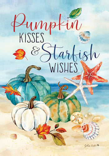 Fall Garden Flag - Pumpkin Kisses
