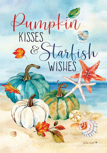 Fall Garden Flag - Pumpkin Kisses