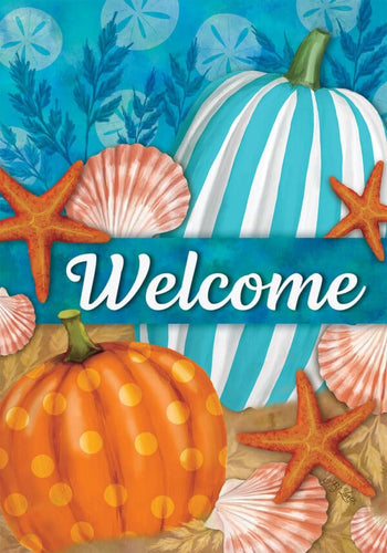 Fall Garden Flag - Beachy Autumn