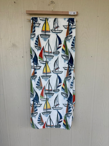 Coastal Blanket - Sailboats