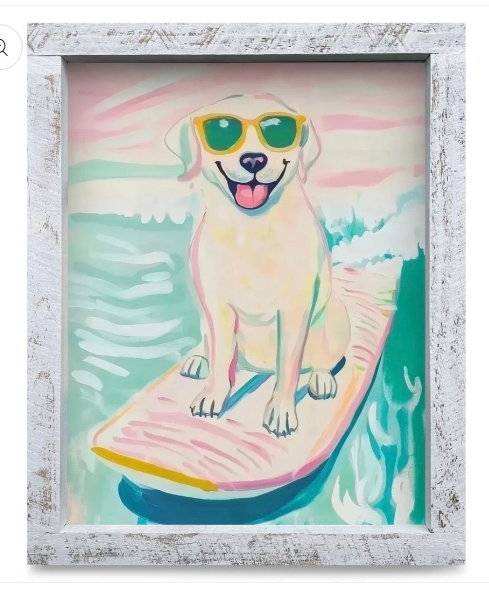 Pet Art - Surfing Yellow Lab