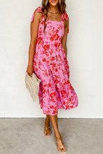 Load image into Gallery viewer, Pink Tiered Floral Dress