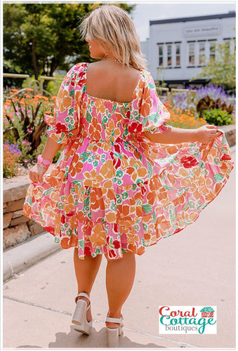 Plus Size Ruffle Tiered Dress