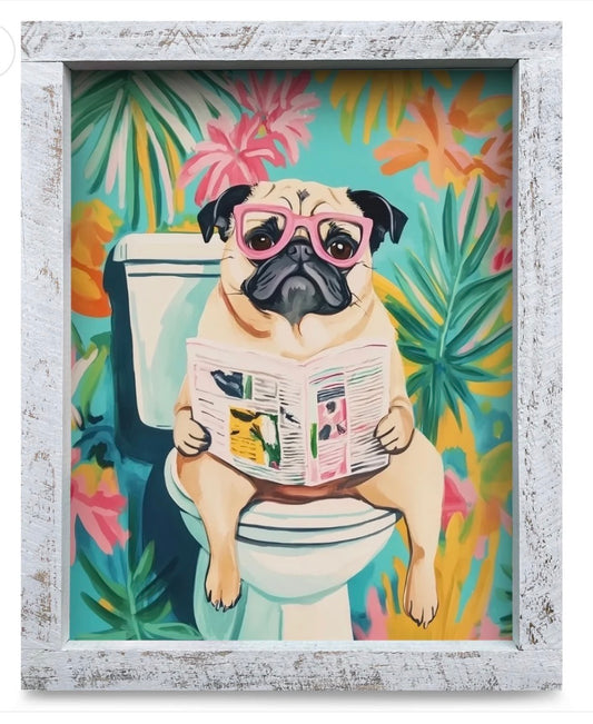 Pet Art - Potty Pug