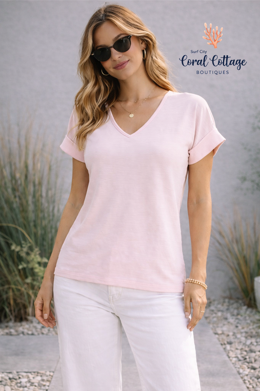 V-Neck Dolman Sleeve Top
