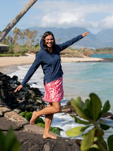 RipSkirt Hawaii | Quick Wrap Skirt - Camo Floral Pink