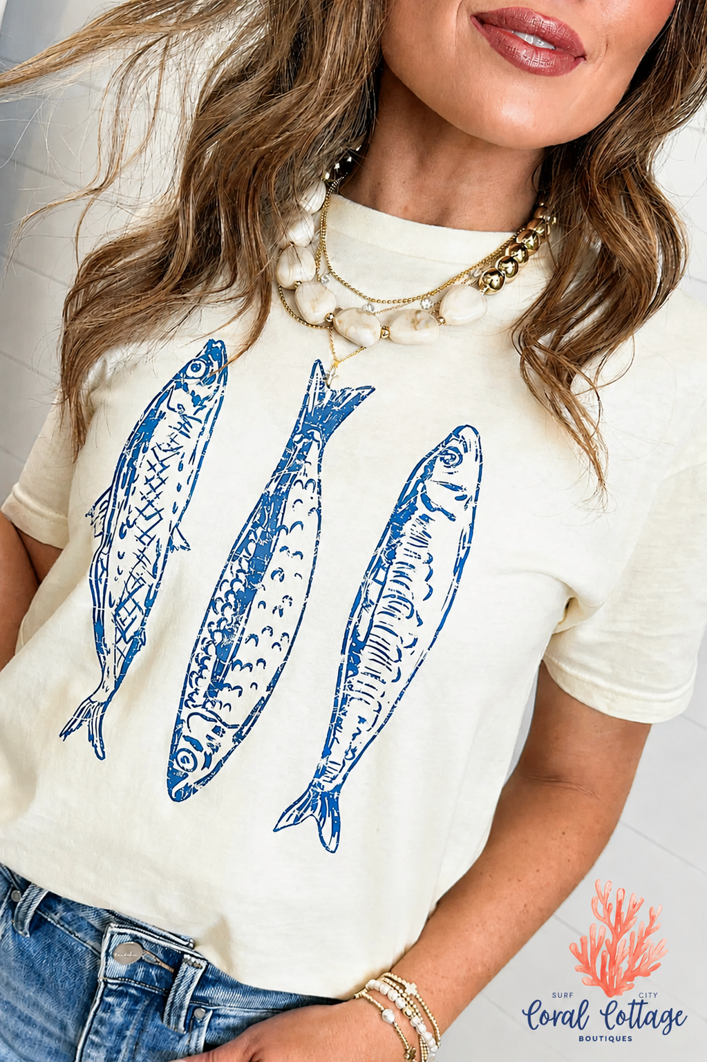 Round Neck Sardine T-shirt
