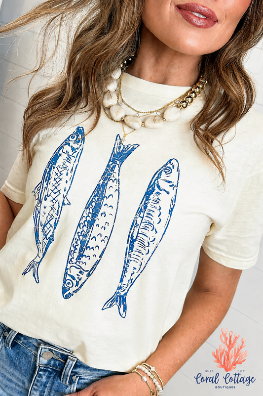 Round Neck Sardine T-shirt