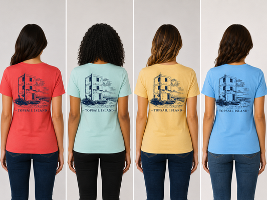 Topsail Bumblebee Tower V-Neck T-Shirt