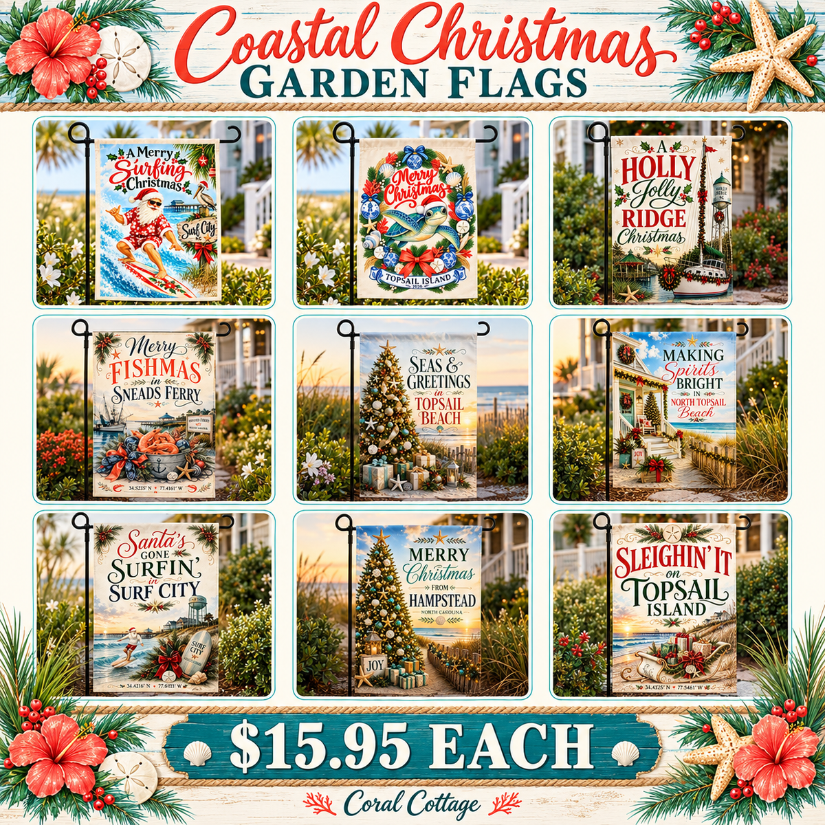 2026 Christmas Garden Flags