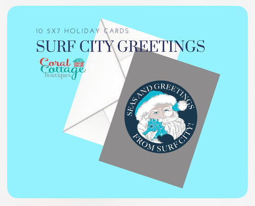 Surf City Christmas Cards Box Set