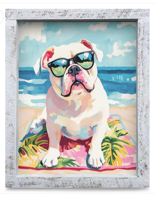 Pet Art - Bulldog Beach