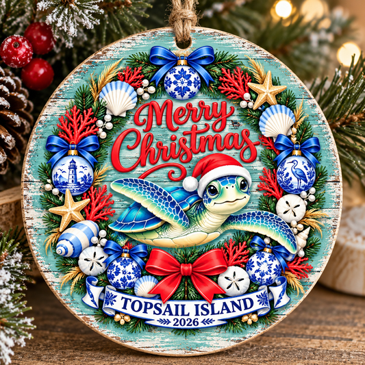 Topsail Island Ornament