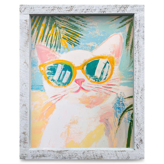 Beach Cat Artwork - VERTICAL
