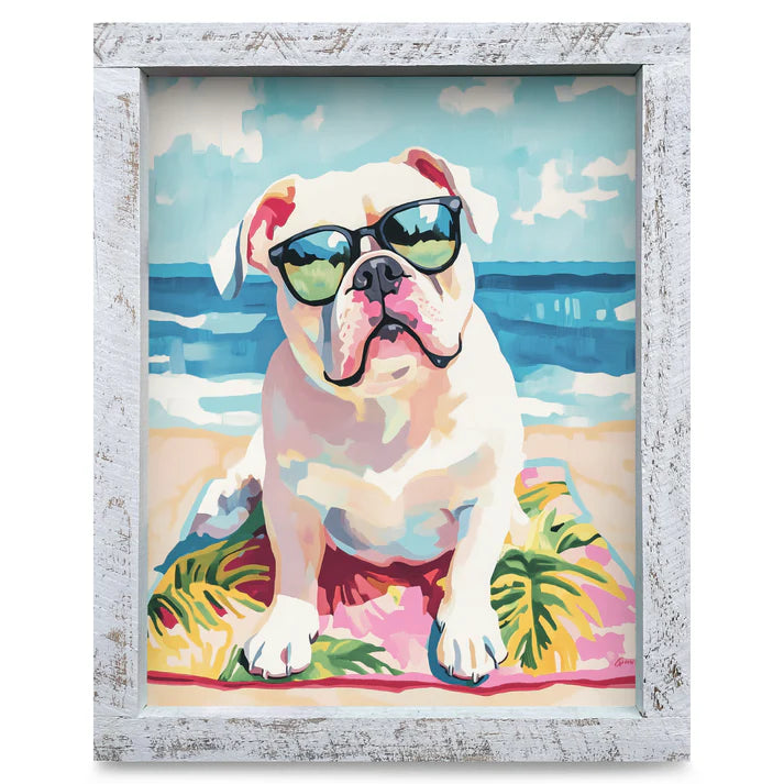 Bulldog Beach Artwork - VERTICAL