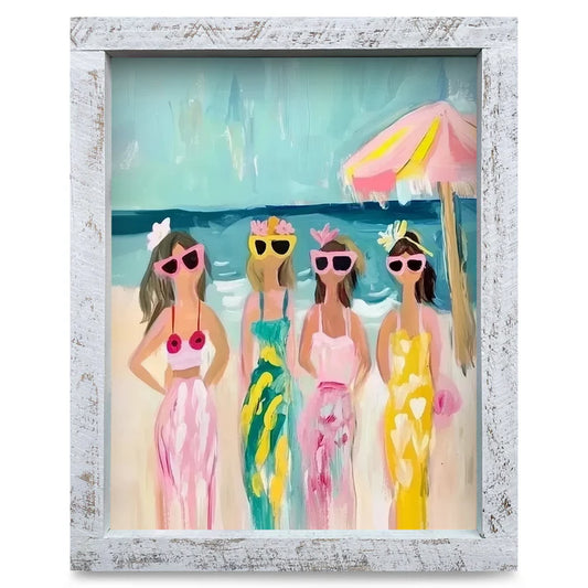 Funky Beach Girls Artwork - VERTICAL