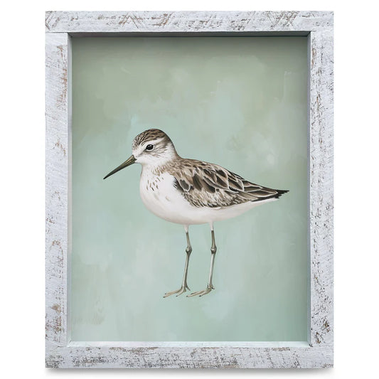 Sand Piper Green Artwork - VERTICAL