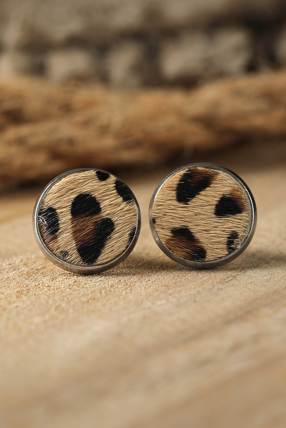 Leopard Stud Earrings