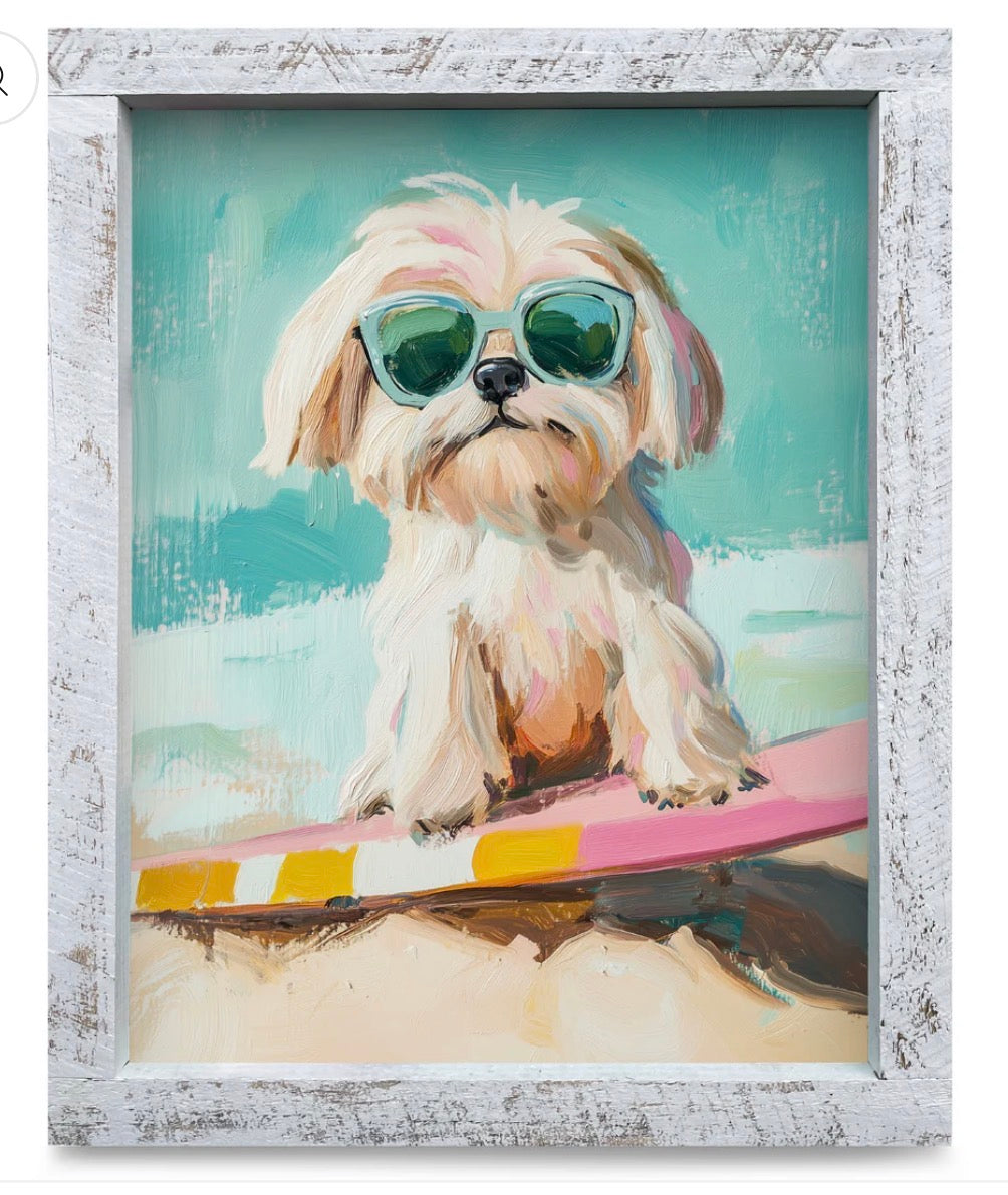 Pet Art - Wave Riding Shih Tzu
