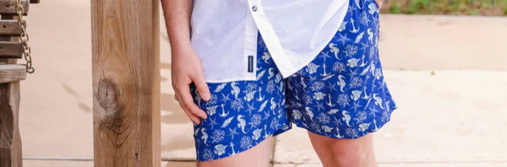 Mens Set Sail Swim Trunks