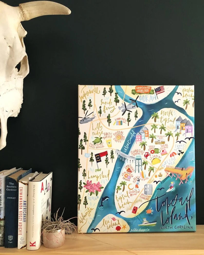 Topsail Map Canvas