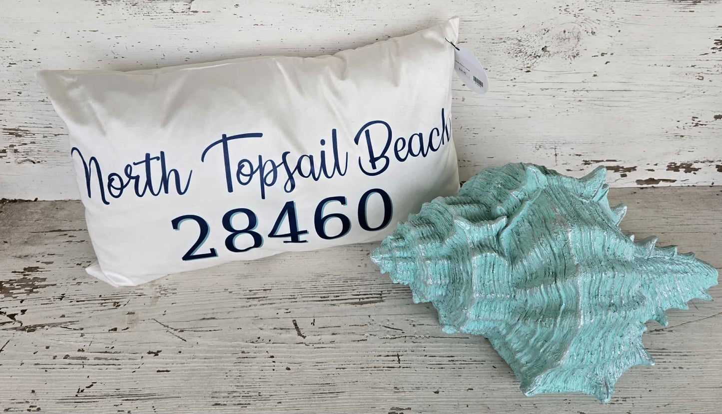18” x 10” Zip Code Pillow