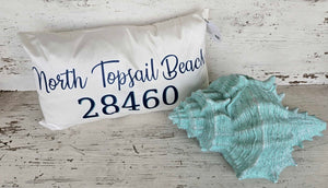 18” x 10” Zip Code Pillow