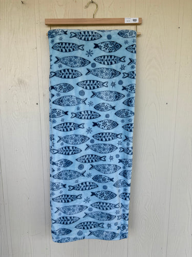 Coastal Blanket - Blue Fish