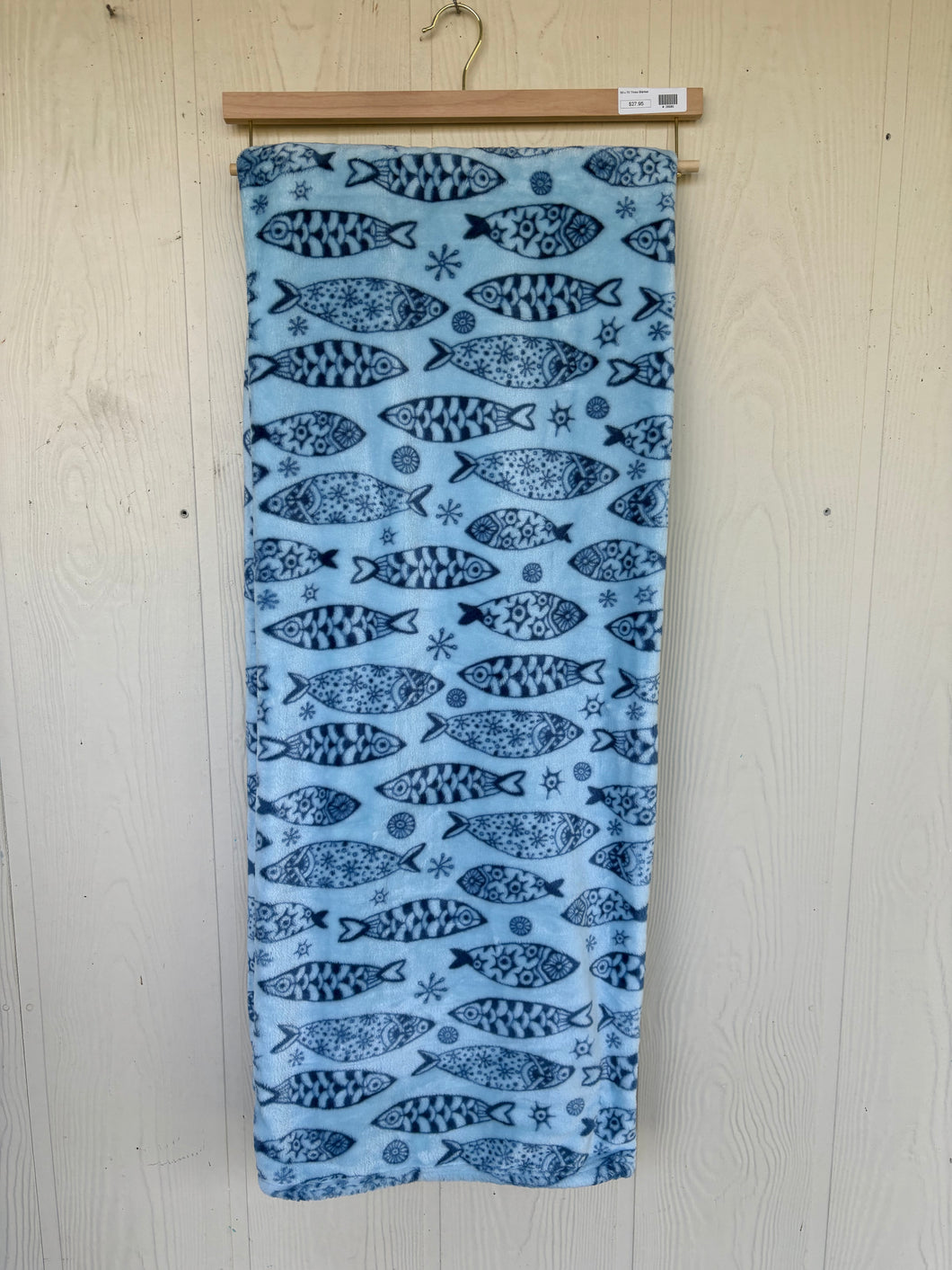 Coastal Blanket - Blue Fish