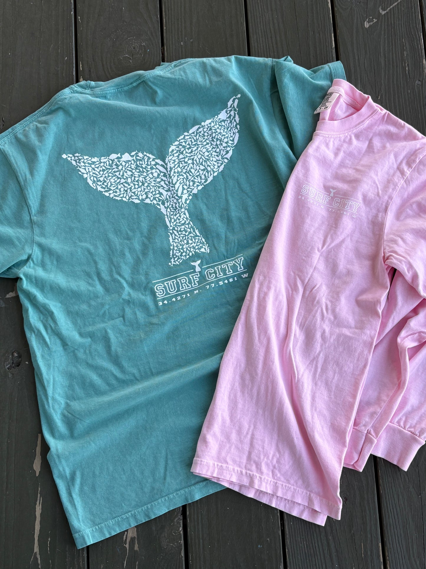 Surf City Mermaid Tail T-Shirt