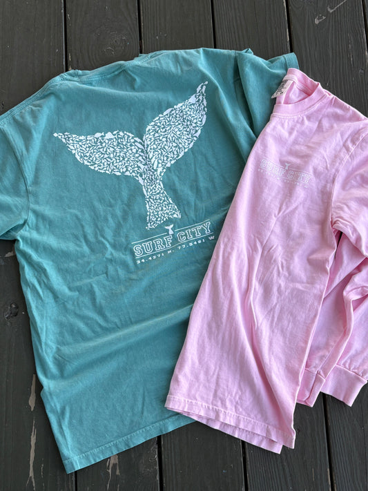 Surf City Mermaid Tail T-Shirt