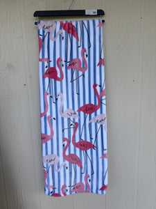 Coastal Blanket - Flamingo Stripe