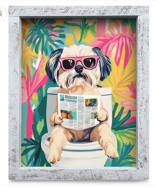 Pet Art - Potty Shih Tzu