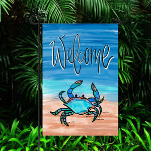 Garden Flag - Welcome Crab