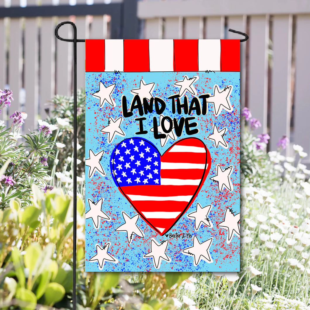Garden Flag - Land That I Love Stars
