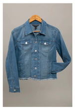 Load image into Gallery viewer, Raw Edge Denim Jacket