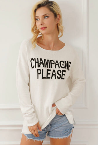 Champagne Please Lightweight Sweatet