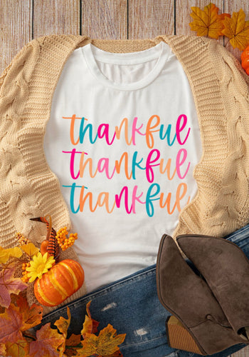 Thankful Short Sleeve Crewneck T-Shirt