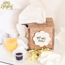 Load image into Gallery viewer, Happy Everything! Mini Square Wood Tissue Box