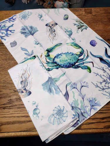 Absorbent Sea Life Kitchen Towel