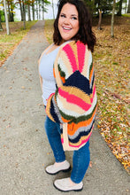 Load image into Gallery viewer, Take All of Me Multicolor Hand Crochet Chunky Oversized Cardigan