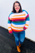 Load image into Gallery viewer, Embrace The Day Multicolor Stripe Soft Knit Oversized Sweater
