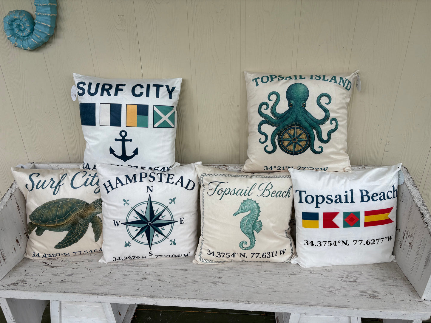Surf City Flag Pillow