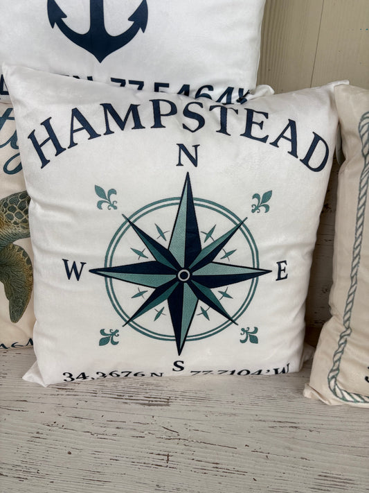 Hampstead Compass Pillow