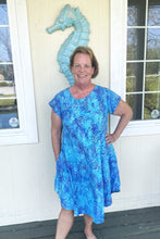 Load image into Gallery viewer, Blue Floral Dress