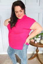 Load image into Gallery viewer, Best In Bold Hot Pink Dolman Ribbed Knit Sweater Top
