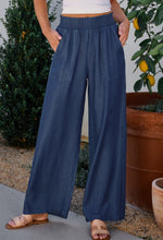 Load image into Gallery viewer, Blue High Waisted Pants